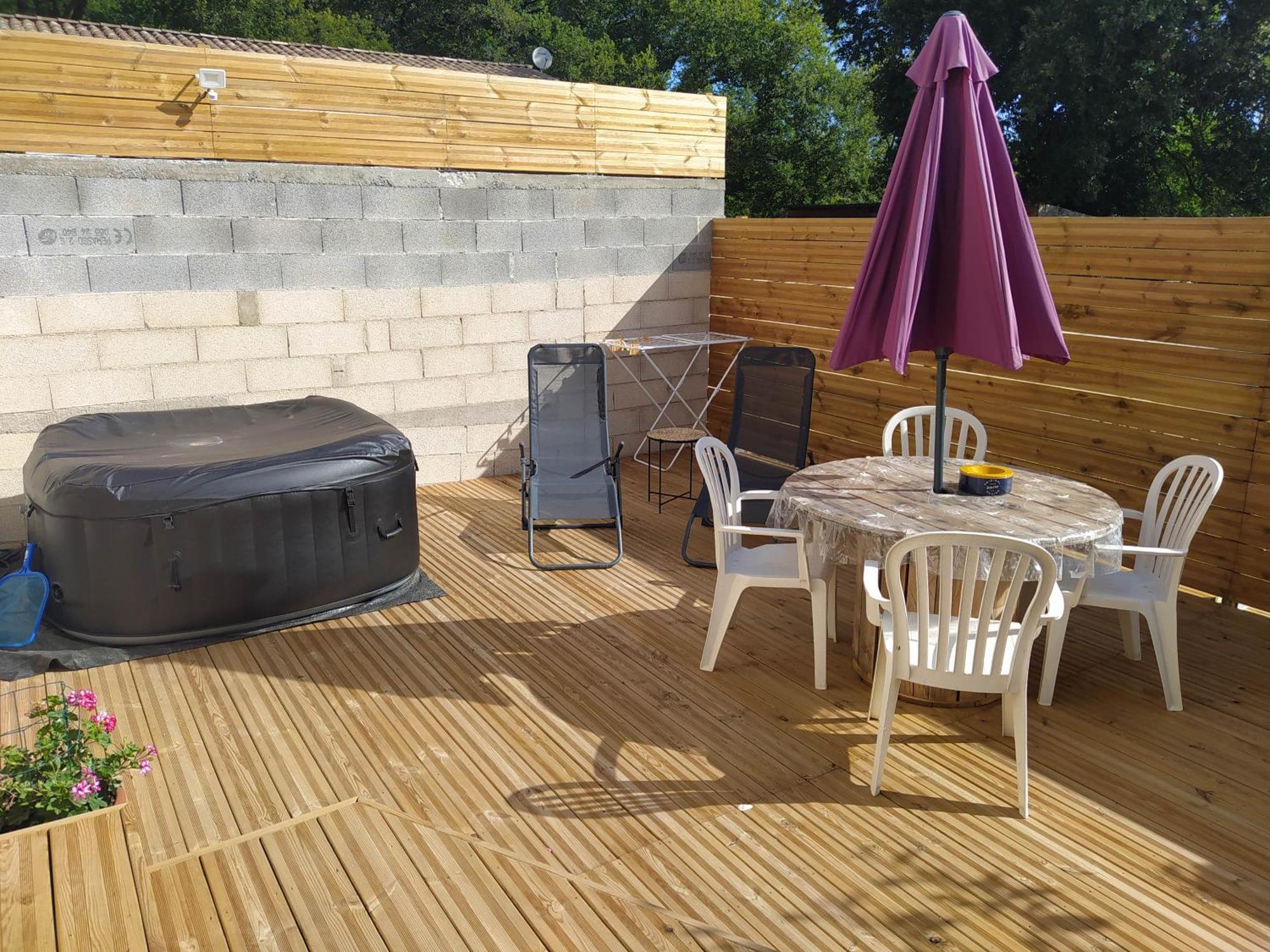 Studio Cosy Avec Terrasse Et Jacuzzi A Disposition De Mai A Aout Rians  ภายนอก รูปภาพ